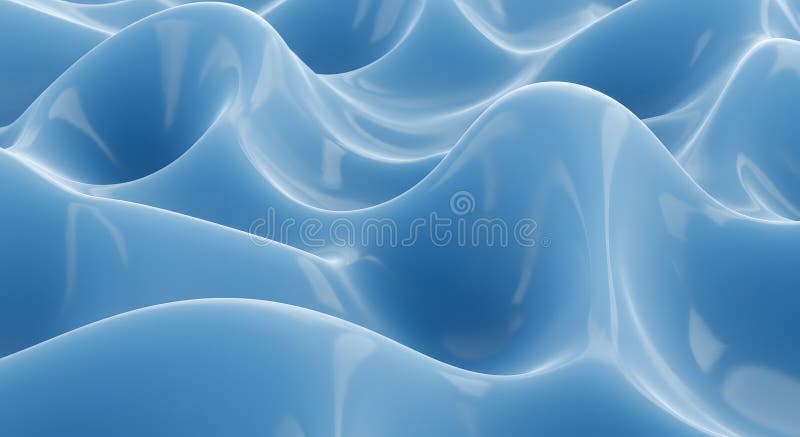 Abstract blue wavy surface royalty free illustration