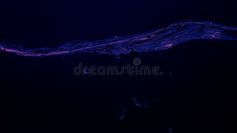 Close up soda water bubbles floating up to top of water surface royalty free stock photos