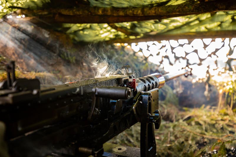Two Sniper Rifles 50 Bmg Caliber Stock Photo 206066674