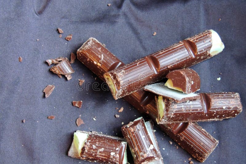 Chocolate with Mint Filling Stock Image Image of candy, brown 107678919