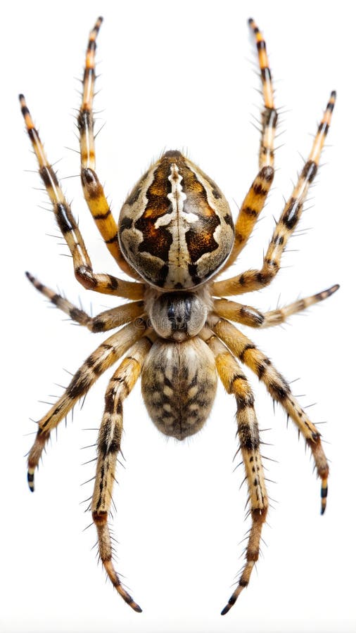 A close up of a spider isolated on a transparent background PNG vector illustration