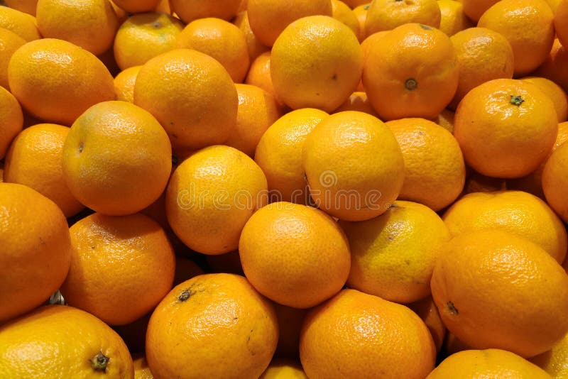 Stack of Clementines on a Market Stall Stock Image Image of citrus