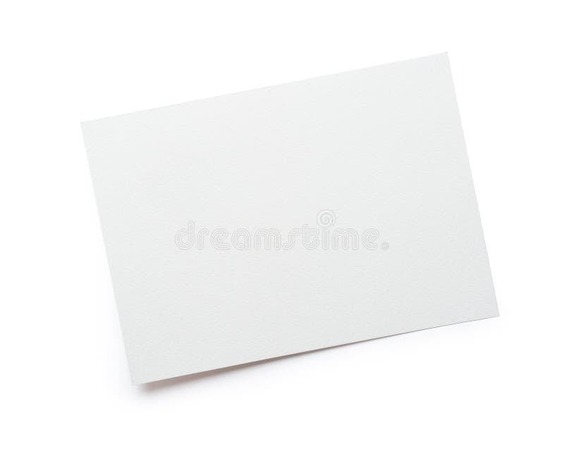 Close up of stack of mockup white papers letter isolated clipping mask on white background with path, top view stock photo