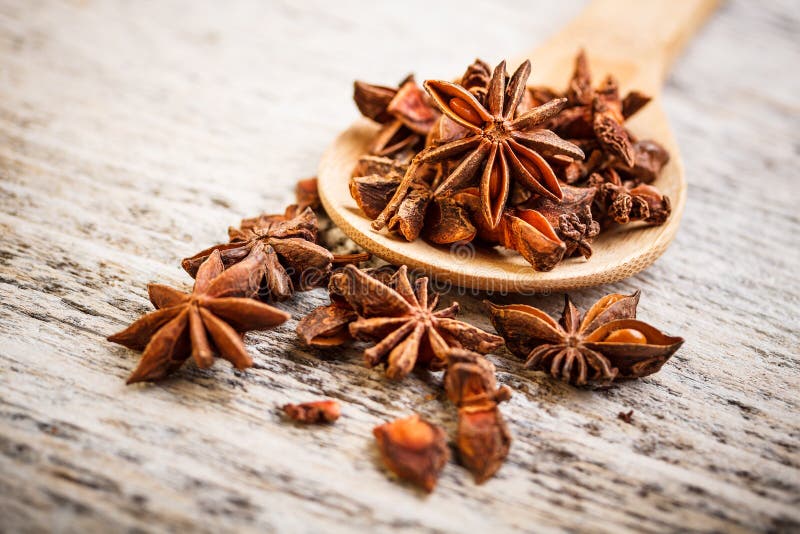 Organic Star Anise Tea on a White Background Stock Photo Image of