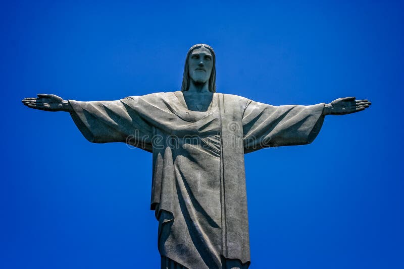 Close Up of Statue of Christ the Redeemer, Corcovado Mountain, Rio De  Janeiro, Brazil Editorial Photo - Image of christ, america: 127636896