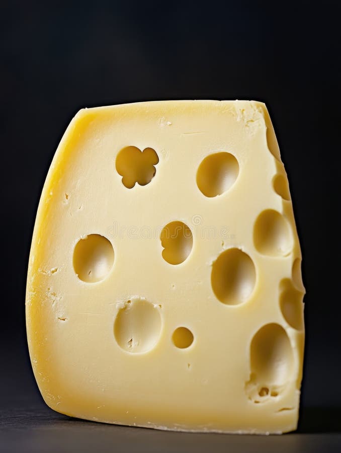 Close-up of Swiss Cheese stock image