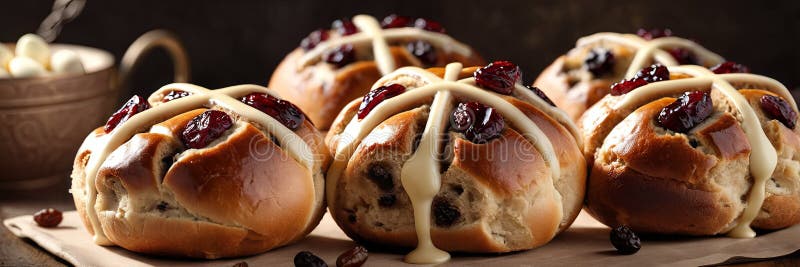 A close up of a table with a variety of pastries, including some with nuts on top AI generated