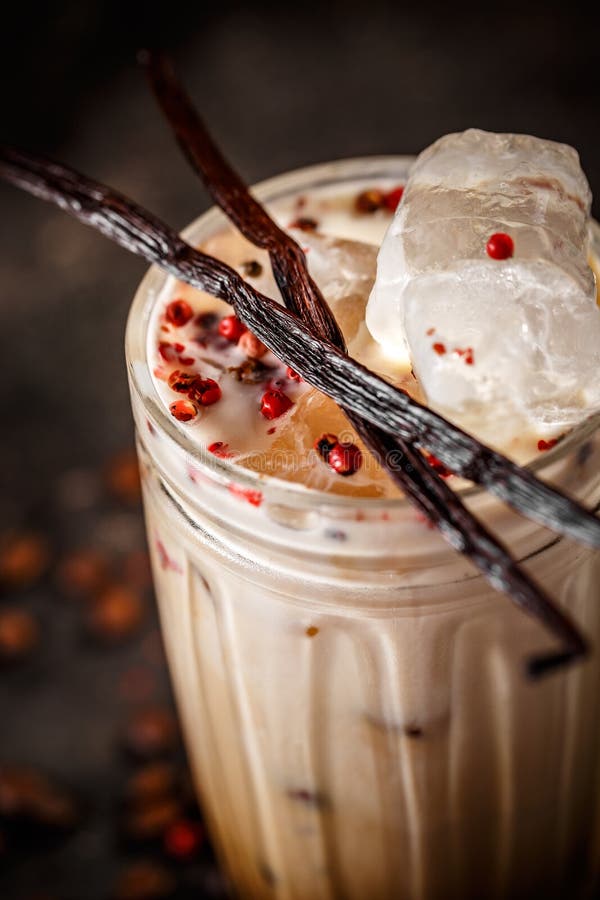 Iced coffee latte stock photo Image of food diner 