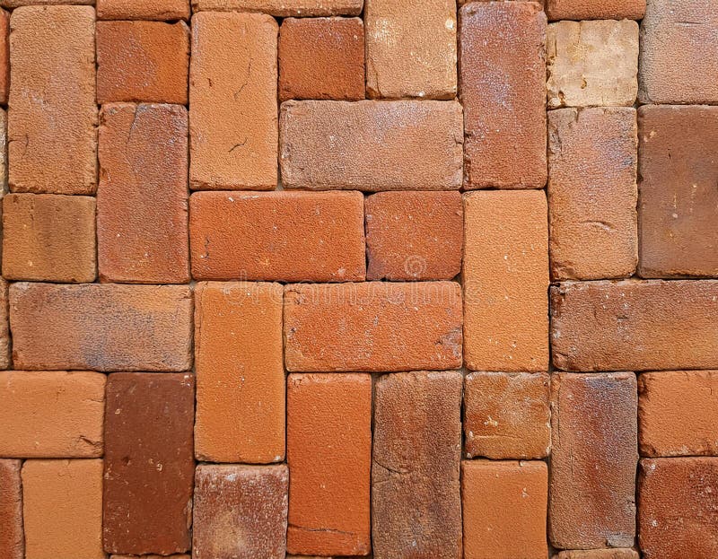 Close-Up of a Terracotta Tile with Natural Texture and Earthy Tones stock illustration