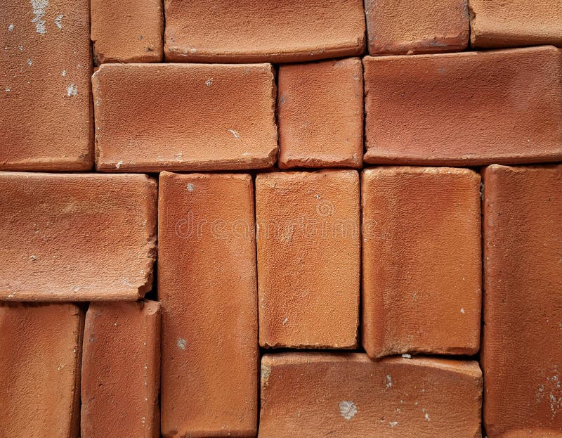 Close-Up of a Terracotta Tile with Natural Texture and Earthy Tones royalty free illustration