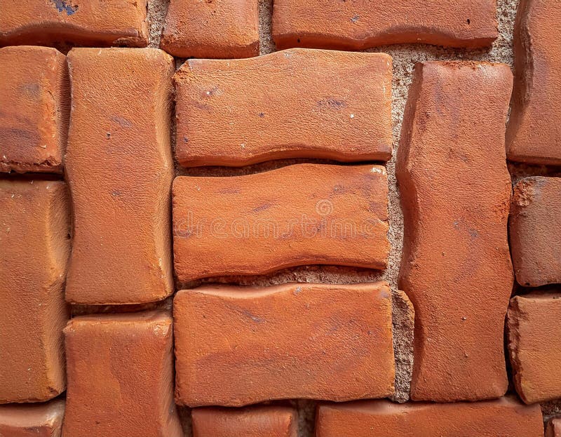 Close-Up of a Terracotta Tile with Natural Texture and Earthy Tones stock illustration