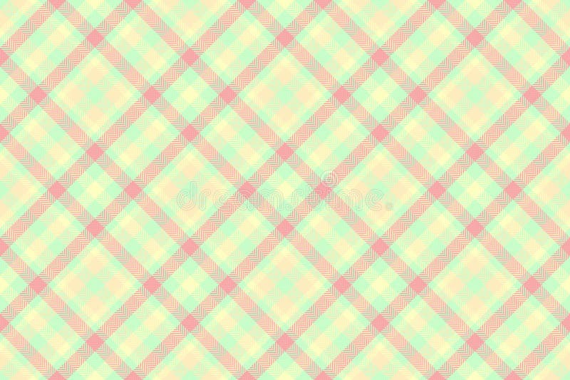Close up texture fabric tartan, book pattern background check. School textile plaid seamless vector in light and lemon chiffon vector illustration