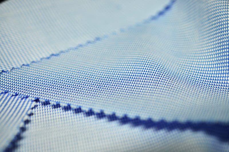 Close Up Texture Pattern Fabric Blue And White Of Shirt Stock Image ...