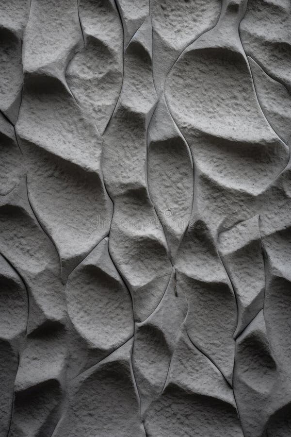 Closeup of Textured Concrete Wall Stock