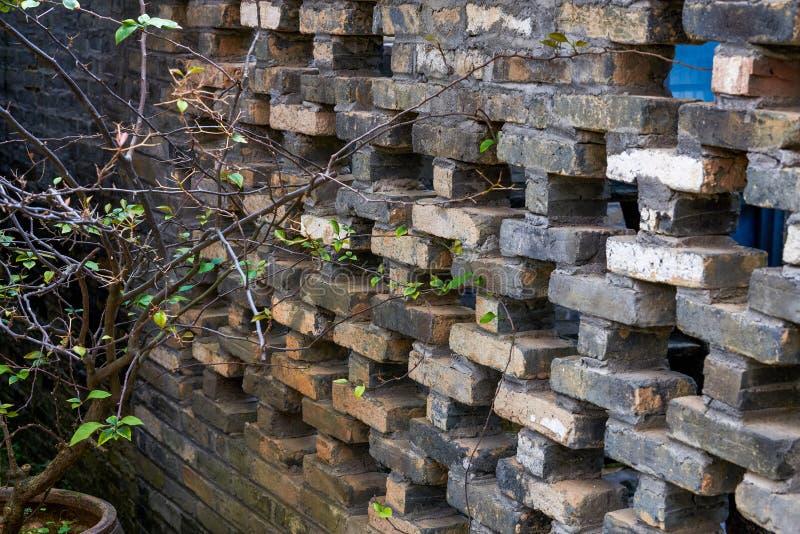Closeup of Textured Wall Made of