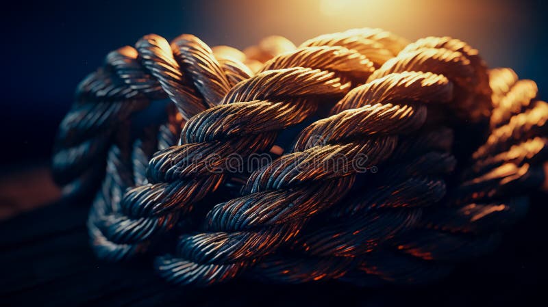 Thick Rope Close-. Image & Photo (Free Trial)