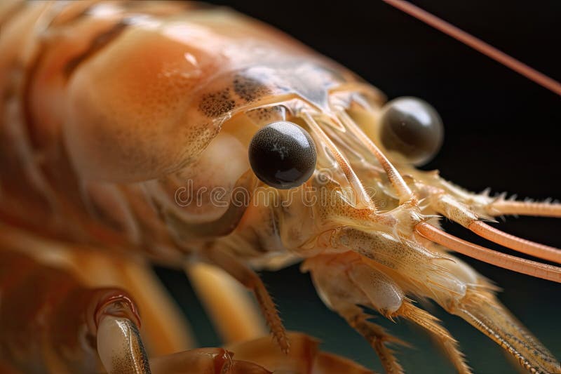 Close-up of Tiger Shrimp Prawn S Claws and Face Stock Image - Image of ...