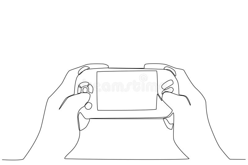 A Man Playing Online Games on a Smartphone Stock Vector - Illustration of  room, online: 275102566