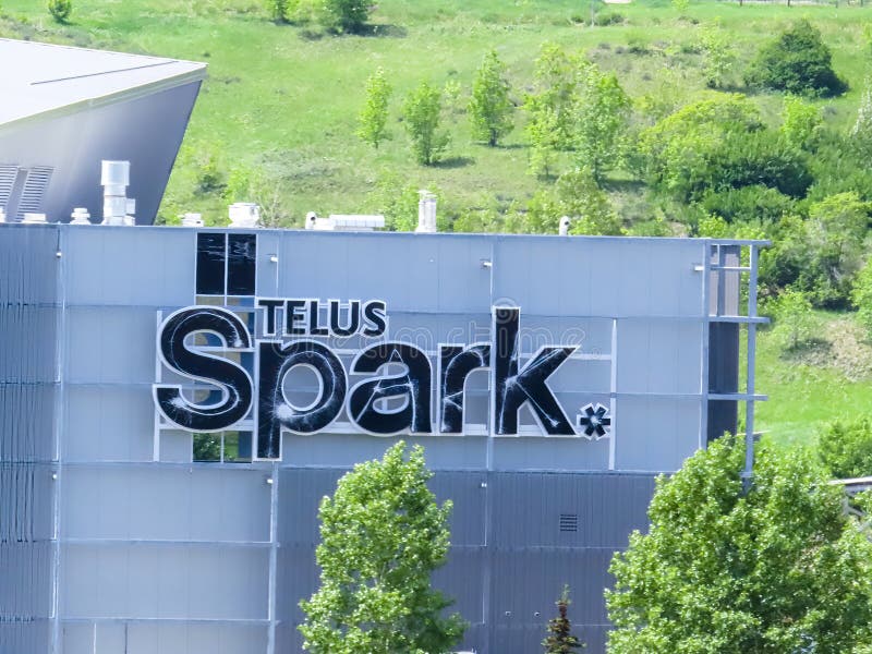 The TELUS Spark Science Centre Building in Summer. a Hub of Knowledge