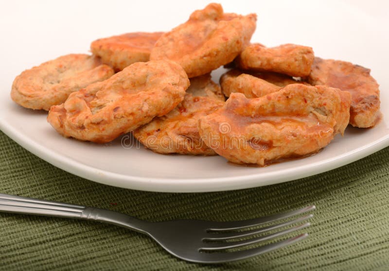 Close Up of Tofu Chicken Tender Strips Stock Image Image of flavor