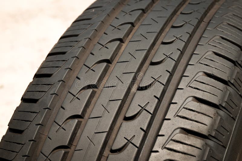 Close Up of Tread Used Car Tires. Stock Photo Image of vehicle