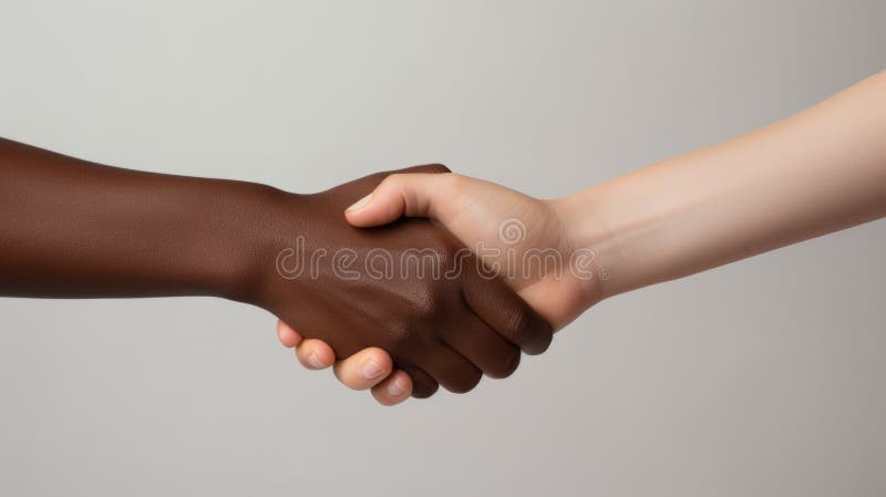 Un apropiat de doi oameni care dau mâna. ai generativ royalty free stock photography
