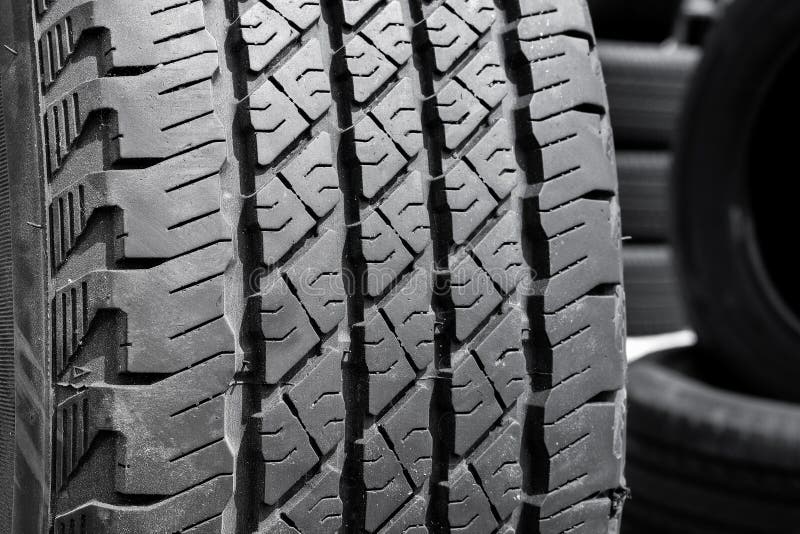 Close Up of Tread Used Car Tires. Stock Image Image of track, tread 94553517