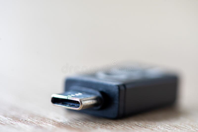 Close-up on an USB cable stock images