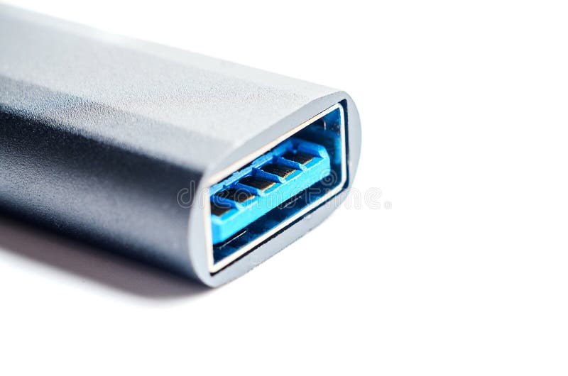 Close-up of a USB 3. 0 connector on a white background, ready for data transfer. Usb data transfer stock images, royalty-free photos and pictures