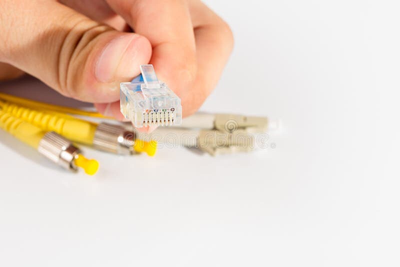 Close up of UTP LAN cable stock image. Image of cable 56498505