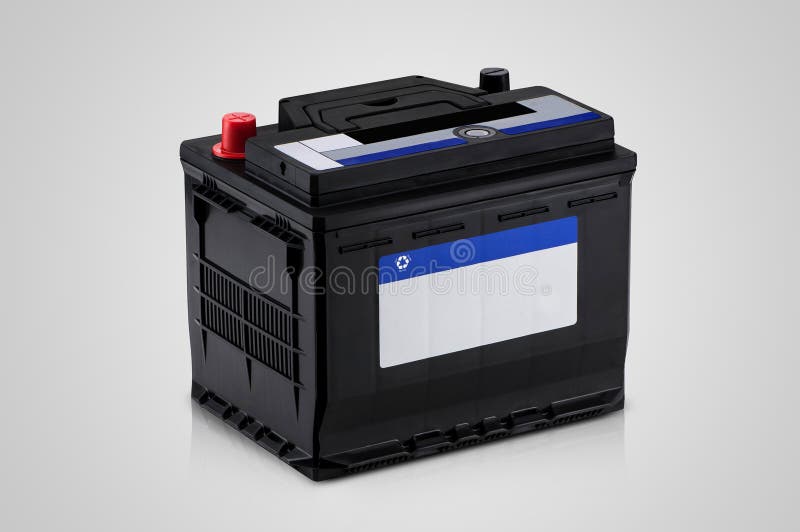 Close-up van de autobatterij stock fotografie Close-up van de autobatterij stock fotografie