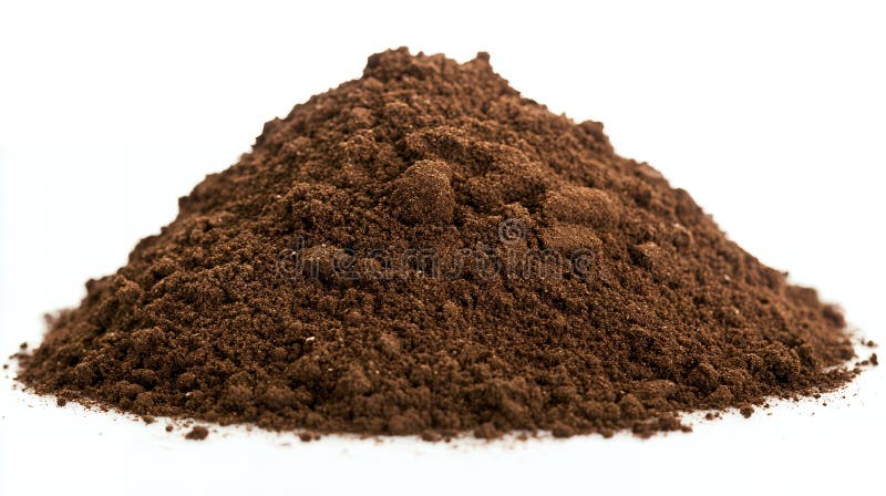 Close-up van donkerbruine koffiedik stock illustratie