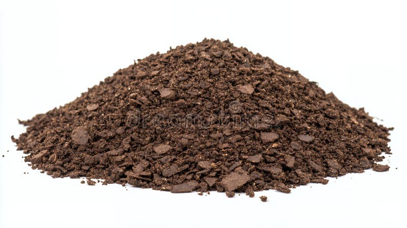 Close-up van donkerbruine koffiedik royalty-vrije illustratie