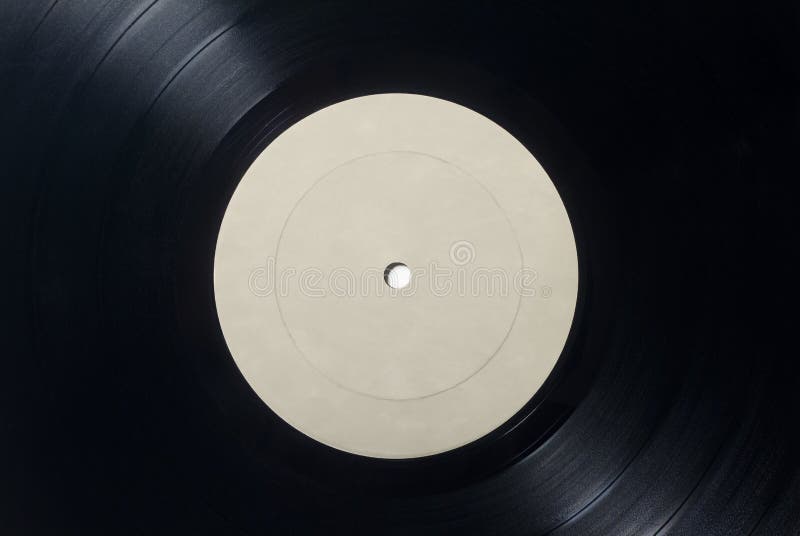 Close-up van Vinyl Langspeelverslag met Etiket