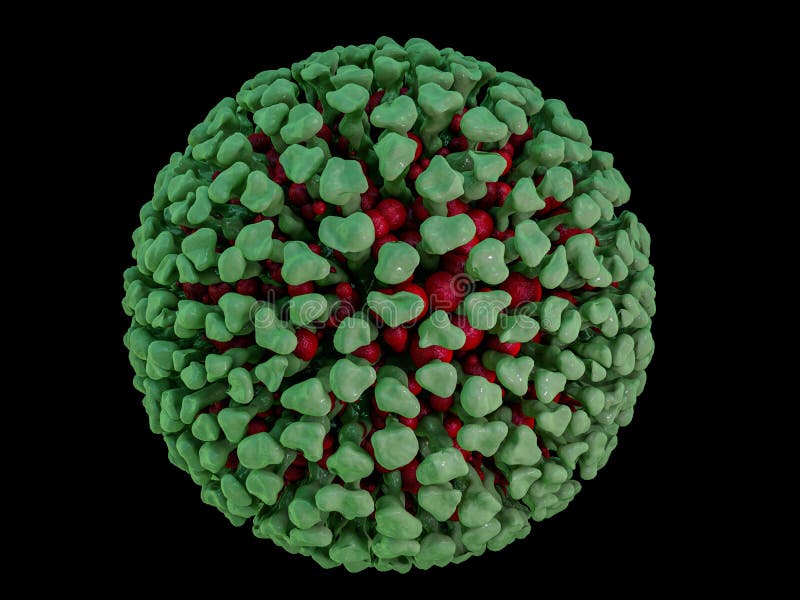 Close-up van virus of bacteriëncellen 3d stock illustratie Close-up van virus of bacteriëncellen 3d stock illustratie