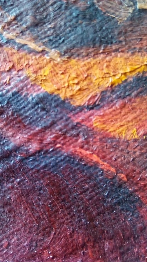 Close-up van vlekken van olieverf op de oppervlakte van het canvas royalty-vrije stock afbeeldingen Close-up van vlekken van olieverf op de oppervlakte van het canvas royalty-vrije stock afbeeldingen