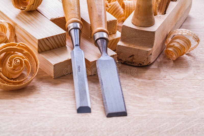 Closeup Chisel Carpentry Joinery Hand Cutting Stock Photo 2195172735