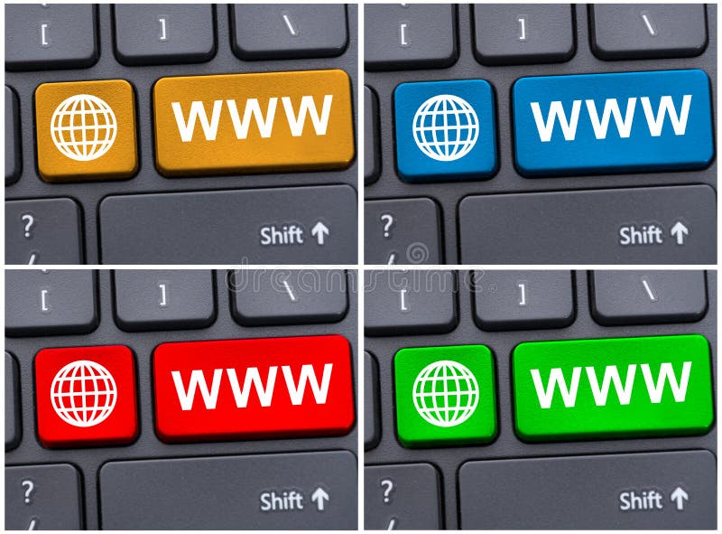 Closeup View of Colored Keys Stock Photo Image of keyboard