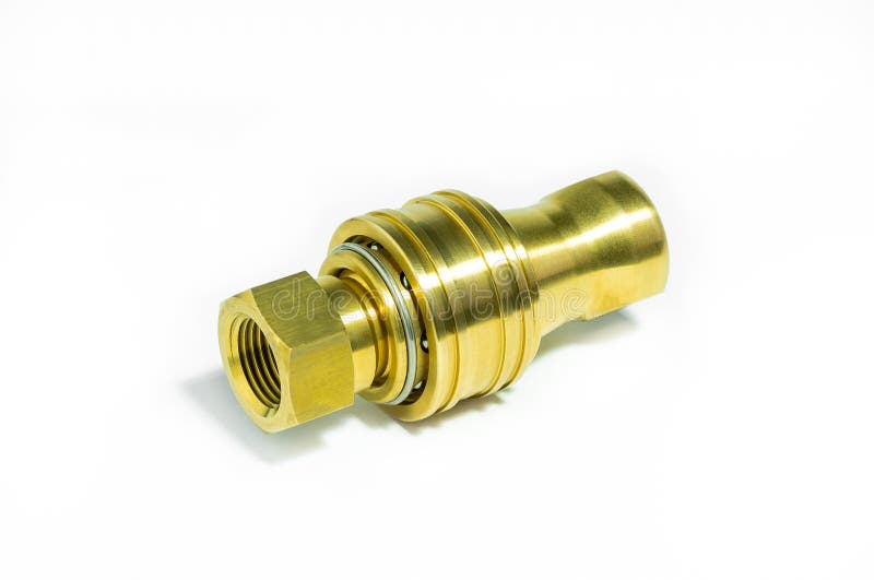 Connection copper pipe. stock image. Image of joiner 250724831