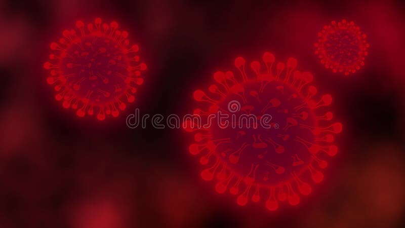 Close up view of dangerous coronavirus royalty free illustration