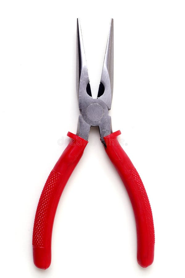 Electrical Tools and Components Needle Nose Pliers Stock Photo Image