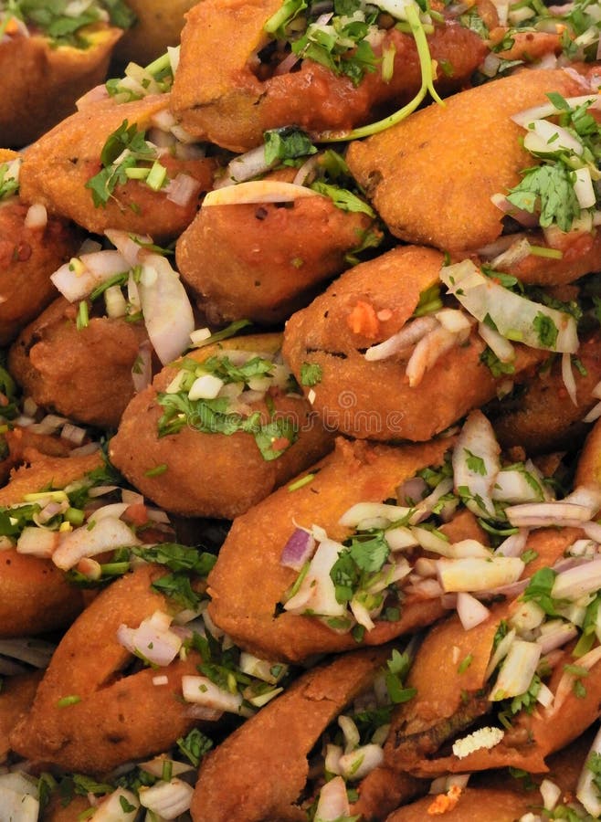 Indian street food Mirchi bajji,ready to serve, background