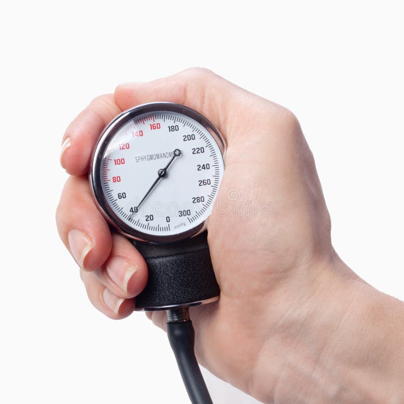 Close up view of a sphygmomanometer stock photography Close up view of a sphygmomanometer stock photography