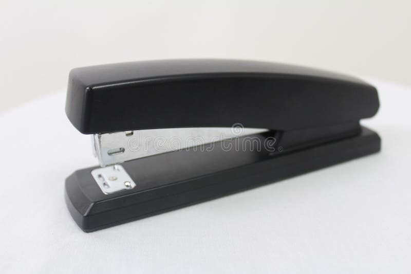 Stapler Side View With Soft Shadow Stock Photo Image of white