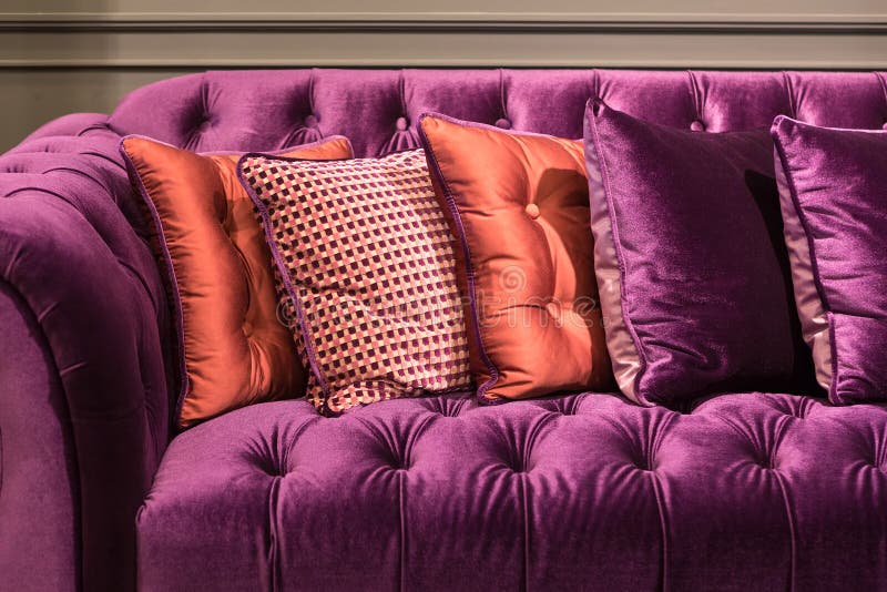 Purple couch cushions 2025