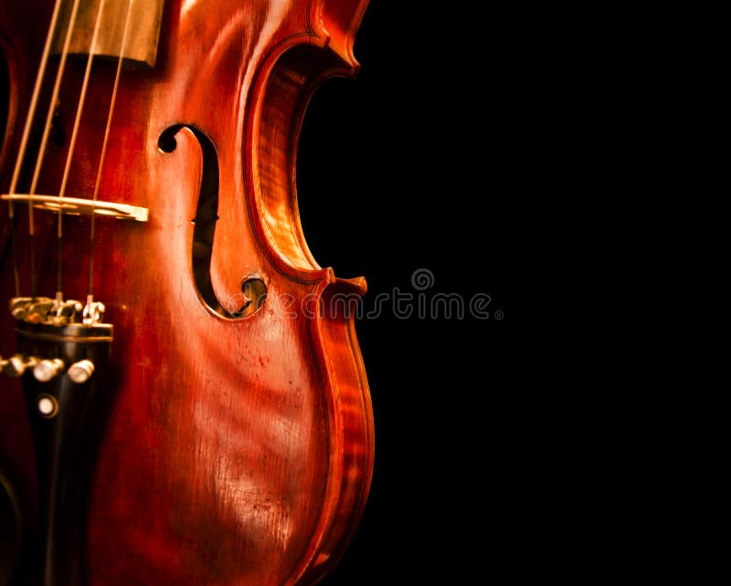 Close Up Violin Copy Space royalty free stock photography Close Up Violin Copy Space royalty free stock photography
