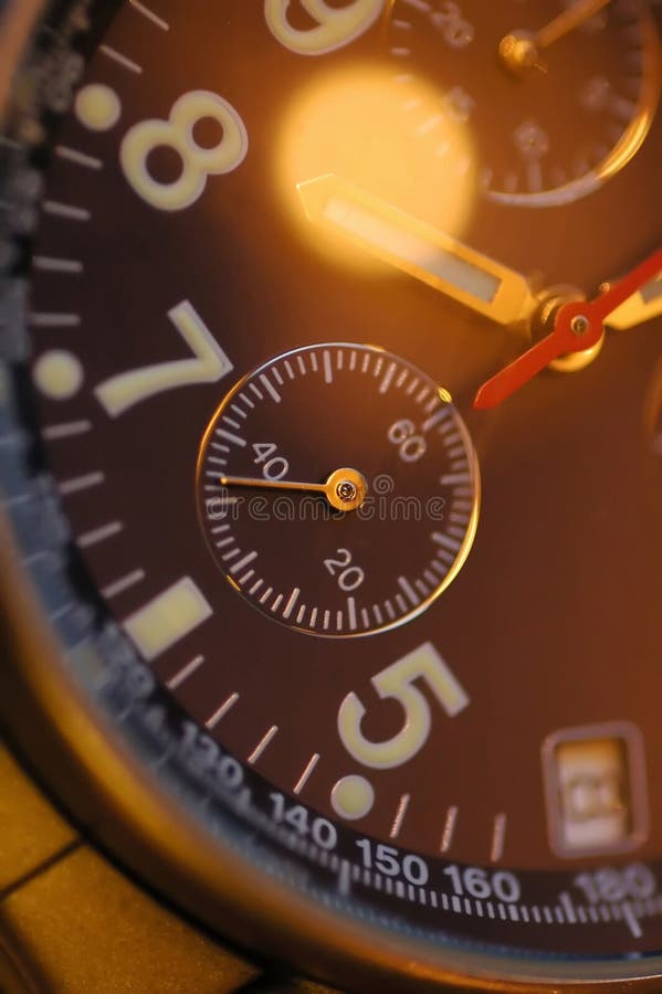 Close up of a watch face stock photography Close up of a watch face stock photography