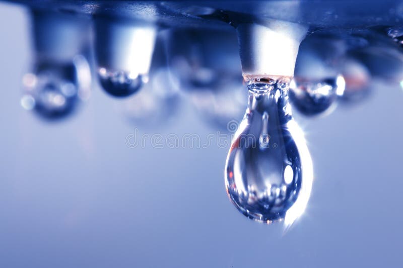 Close up water drop stock image