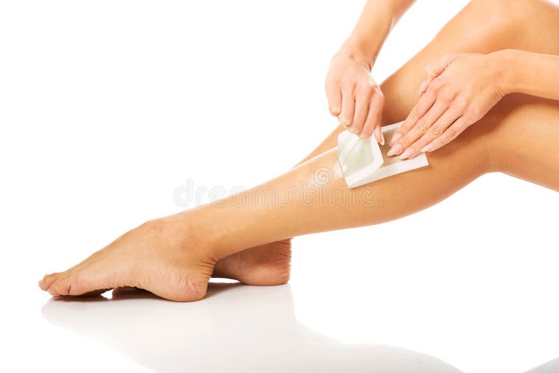 Close Up of Woman Legs Waxed Stock Photo Image of treatment, removal