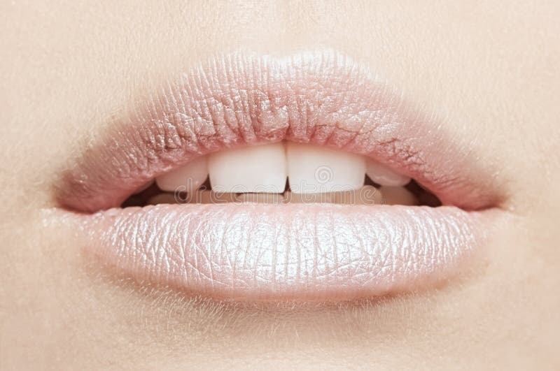 Close-up of woman lips